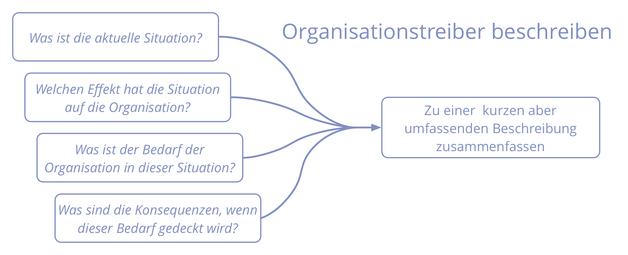 Organisationstreiber beschreiben